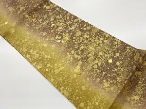 金彩金駒刺繍色紙散らし模様袋帯